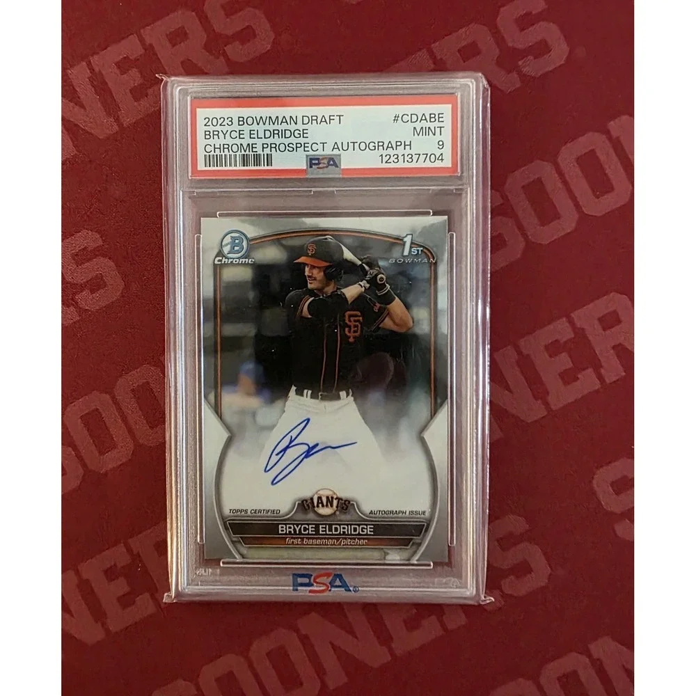 2023 Bowman Chrome Draft Bryce Eldridge Auto PSA 9